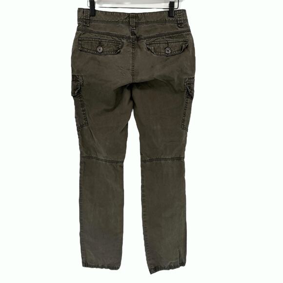 Banana Republic Cargo Pants Womens 4 Straight Leg Stretch Utility Khaki Green - Picture 5 of 6